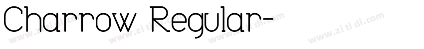 Charrow Regular字体转换